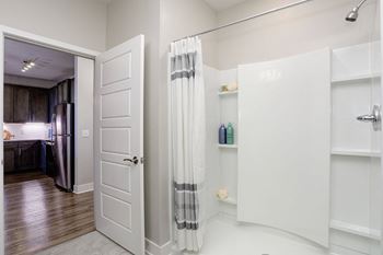 Stand up showers or alcove garden-style tubs